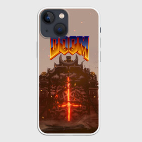 Чехол для iPhone 13 mini с принтом DOOM | ДУМ (Z) в Екатеринбурге,  |  | demons | devil | doom | doom eternal | doom slayer | doomguy | hell | slayer | ад | вега | демоны | дум | икона греха | какодемон | манкубус | солдат рока | элементаль боли