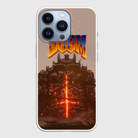 Чехол для iPhone 13 Pro с принтом DOOM | ДУМ (Z) в Екатеринбурге,  |  | Тематика изображения на принте: demons | devil | doom | doom eternal | doom slayer | doomguy | hell | slayer | ад | вега | демоны | дум | икона греха | какодемон | манкубус | солдат рока | элементаль боли