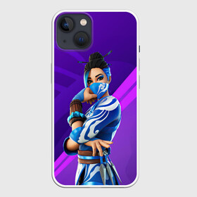 Чехол для iPhone 13 с принтом Fortnite Blue Jade в Екатеринбурге,  |  | art | blue jade | character | fortnite | game | skin | арт | игра | персонаж | синяя джейд | скин | фортнайт