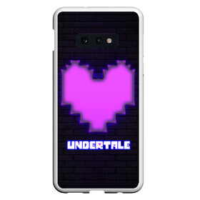 Чехол для Samsung S10E с принтом UNDERTALE PURPLE HEART в Екатеринбурге, Силикон | Область печати: задняя сторона чехла, без боковых панелей | sans | undertale | андертале | андертейл | игра | подземная история | подземная сказка | санс | сердце | ундертале