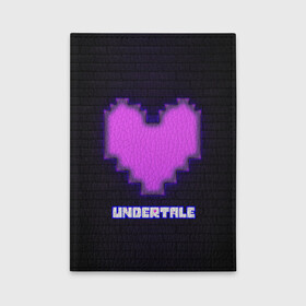 Обложка для автодокументов с принтом UNDERTALE PURPLE HEART в Екатеринбурге, натуральная кожа |  размер 19,9*13 см; внутри 4 больших “конверта” для документов и один маленький отдел — туда идеально встанут права | sans | undertale | андертале | андертейл | игра | подземная история | подземная сказка | санс | сердце | ундертале