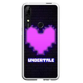 Чехол для Honor P Smart Z с принтом UNDERTALE PURPLE HEART в Екатеринбурге, Силикон | Область печати: задняя сторона чехла, без боковых панелей | sans | undertale | андертале | андертейл | игра | подземная история | подземная сказка | санс | сердце | ундертале