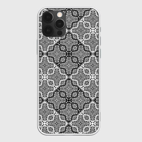 Чехол для iPhone 12 Pro Max с принтом Черно-белый орнамент  в Екатеринбурге, Силикон |  | Тематика изображения на принте: абстрактный | ажурный | арабский | восточный | кружева | кружевной | современный | черно белый | черный