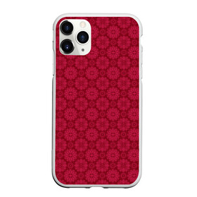 Чехол для iPhone 11 Pro Max матовый с принтом Красный ажурный орнамент  в Екатеринбурге, Силикон |  | ажурный | восточный | детский | женский | красный | однотонный | орнамент