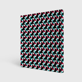 Холст квадратный с принтом Красно-черный абстрактный узор в Екатеринбурге, 100% ПВХ |  | Тематика изображения на принте: абстрактный | геометрические фигуры | модный | молодежный | ртеугольники | современный