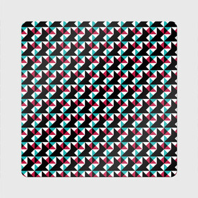 Магнит виниловый Квадрат с принтом Красно-черный абстрактный узор в Екатеринбурге, полимерный материал с магнитным слоем | размер 9*9 см, закругленные углы | Тематика изображения на принте: абстрактный | геометрические фигуры | модный | молодежный | ртеугольники | современный
