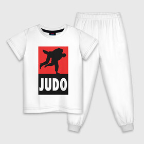 Детская пижама хлопок с принтом Judo в Екатеринбурге, 100% хлопок |  брюки и футболка прямого кроя, без карманов, на брюках мягкая резинка на поясе и по низу штанин
 | fighter | japan | judo | mma | sport | ufc | warrior | боец | бой | воин | дзюдо | дзюдоист | единоборства | карате | поединок | спорт | спортсмен | чемпион | япония
