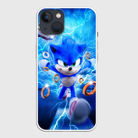 Чехол для iPhone 13 с принтом SONIC | СИНИЙ ЁЖ (Z) в Екатеринбурге,  |  | blaze the cat | hedgehog | sega | silver | sonic | speed sonic | быстрый ёж | ёж соник | метал соник | сега | сильвер | синий ёж | соник