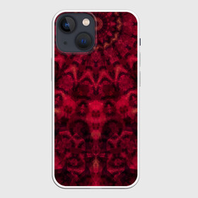 Чехол для iPhone 13 mini с принтом Модный абстрактный узор в Екатеринбурге,  |  | абстрактный | калейдоскоп | красный | молодежный | популярный | современный | темный