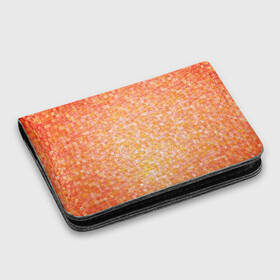 Картхолдер с принтом с принтом Оранжевая пиксель абстракция в Екатеринбурге, натуральная матовая кожа | размер 7,3 х 10 см; кардхолдер имеет 4 кармана для карт; | halloween | pixel art | абстракция | оранжевый | осенний | пиксели | пиксель арт | пиксельный | рыжий | хэллоуин