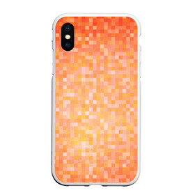 Чехол для iPhone XS Max матовый с принтом Оранжевая пиксель абстракция в Екатеринбурге, Силикон | Область печати: задняя сторона чехла, без боковых панелей | halloween | pixel art | абстракция | оранжевый | осенний | пиксели | пиксель арт | пиксельный | рыжий | хэллоуин