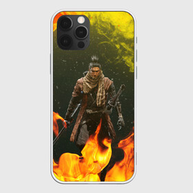 Чехол для iPhone 12 Pro с принтом Воин | Sekiro shadows die twice (Z) в Екатеринбурге, силикон | область печати: задняя сторона чехла, без боковых панелей | Тематика изображения на принте: sekiro shadows die twice | дзу дай то вайсу | миядзаки | сэкиро сядо | тени умирают дважды