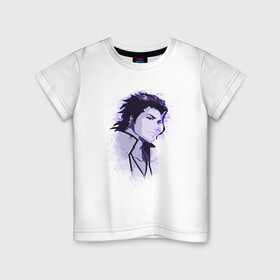 Детская футболка хлопок с принтом Sosuke Aizen в Екатеринбурге, 100% хлопок | круглый вырез горловины, полуприлегающий силуэт, длина до линии бедер | aizen | ichigo | sosuke | sosuke aizen | айзен | айзен сосуке | ичиго | сосуке | сосуке айзен