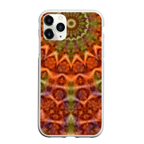 Чехол для iPhone 11 Pro Max матовый с принтом Оранжево-оливковый калейдоскоп в Екатеринбурге, Силикон |  | калейдоскоп | коричневый | круглый орнамент | модный | мозаика | мозаичный узор | оливковый | оранжевый | орнамент | этнический