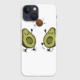 Чехол для iPhone 13 mini с принтом Любимые авокадо в Екатеринбурге,  |  | авокадо | другу | любимой | любимому | парные футболки | подруге | фрукты