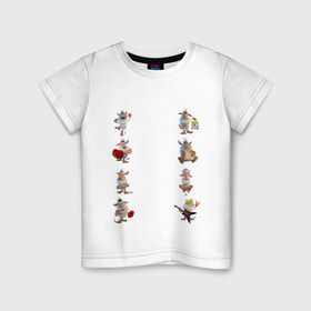 Детская футболка хлопок с принтом  Вooba  в Екатеринбурге, 100% хлопок | круглый вырез горловины, полуприлегающий силуэт, длина до линии бедер | booba | буба | буба стикеры | домовенок | домовой | стикеры | эмоции