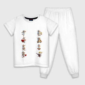 Детская пижама хлопок с принтом  Вooba  в Екатеринбурге, 100% хлопок |  брюки и футболка прямого кроя, без карманов, на брюках мягкая резинка на поясе и по низу штанин
 | booba | буба | буба стикеры | домовенок | домовой | стикеры | эмоции