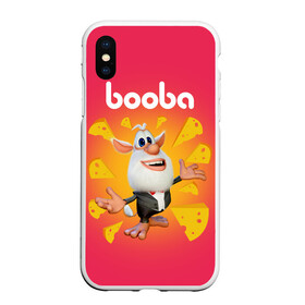 Чехол для iPhone XS Max матовый с принтом Booba в Екатеринбурге, Силикон | Область печати: задняя сторона чехла, без боковых панелей | Тематика изображения на принте: anime | booba | brownie | cartoon   tv series | cheese | childrens | inquisitive | mysterious character | аниме | буба | детский | домовой | загадочный персонаж | любознательный | мульт   сериал | сыр