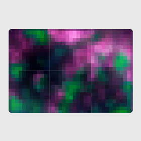 Магнитный плакат 3Х2 с принтом Разноцветный геометрический уз в Екатеринбурге, Полимерный материал с магнитным слоем | 6 деталей размером 9*9 см | абстрактный | геометрический | зеленый | квадраты | клетка | клетчатый узор | молодежный | сиреневый | фиолетовый