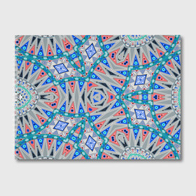 Альбом для рисования с принтом Серо-синий абстрактный узор  в Екатеринбурге, 100% бумага
 | матовая бумага, плотность 200 мг. | абстрактный | асимметричный | креативный | молодежный | серый | синий | современный