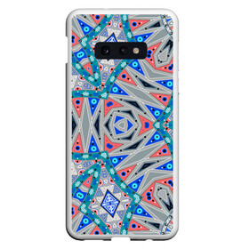 Чехол для Samsung S10E с принтом Серо-синий абстрактный узор  в Екатеринбурге, Силикон | Область печати: задняя сторона чехла, без боковых панелей | Тематика изображения на принте: абстрактный | асимметричный | креативный | молодежный | серый | синий | современный