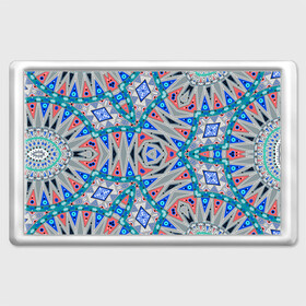 Магнит 45*70 с принтом Серо-синий абстрактный узор  в Екатеринбурге, Пластик | Размер: 78*52 мм; Размер печати: 70*45 | абстрактный | асимметричный | креативный | молодежный | серый | синий | современный