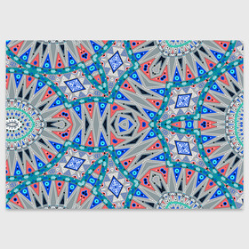 Поздравительная открытка с принтом Серо-синий абстрактный узор  в Екатеринбурге, 100% бумага | плотность бумаги 280 г/м2, матовая, на обратной стороне линовка и место для марки
 | абстрактный | асимметричный | креативный | молодежный | серый | синий | современный