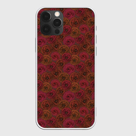 Чехол для iPhone 12 Pro Max с принтом Цветочный коричневый ретро в Екатеринбурге, Силикон |  | абстрактный | в горошек | коричневый | модный | ретро | цветочный узор | цветы