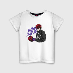 Детская футболка хлопок с принтом Vinny Hong в Екатеринбурге, 100% хлопок | круглый вырез горловины, полуприлегающий силуэт, длина до линии бедер | Тематика изображения на принте: anime | manhwa | vinny hong | windbreaker | аниме | ветролом | манга | манхва