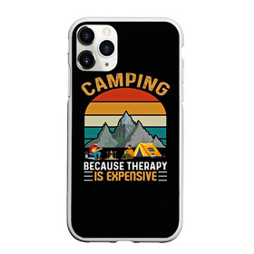 Чехол для iPhone 11 Pro Max матовый с принтом Camping в Екатеринбурге, Силикон |  | Тематика изображения на принте: camp | camping | retro | travel | винтаж | интроверт | кемпинг | отдых | отпуск | приключение | ретро | социопат | туризм | турист | туристические | юмор