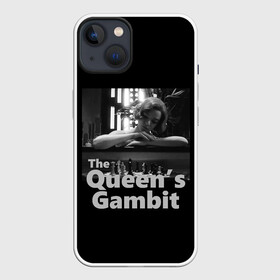 Чехол для iPhone 13 с принтом Sad Queen в Екатеринбурге,  |  | Тематика изображения на принте: chess | serial | the queens gambit | аня тейлор джой | сериал | сериалы | ход королевы | шахматы | элизабет хармон