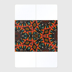 Магнитный плакат 2Х3 с принтом Абстрактный арабский узор  в Екатеринбурге, Полимерный материал с магнитным слоем | 6 деталей размером 9*9 см | абстрактный | арабский | восточный | геометрические фигуры | заплатки | коричневый | оранжевый | орнамент | пэчворк | современный
