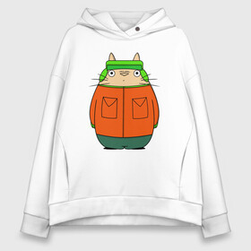 Женское худи Oversize хлопок с принтом Totoro Kyle в Екатеринбурге, френч-терри — 70% хлопок, 30% полиэстер. Мягкий теплый начес внутри —100% хлопок | боковые карманы, эластичные манжеты и нижняя кромка, капюшон на магнитной кнопке | ghibli | japan | nature | neigbor | neighbour | totoro | анимация | аниме | гибли | друг | животные | лес | милый | мир | миядзаки | мой сосед тоторо | мульт | мультфильм | природа | сосед | тоторо | хаяо | хранитель | япония