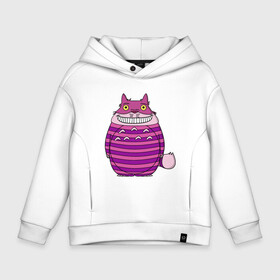 Детское худи Oversize хлопок с принтом Totoro Cat в Екатеринбурге, френч-терри — 70% хлопок, 30% полиэстер. Мягкий теплый начес внутри —100% хлопок | боковые карманы, эластичные манжеты и нижняя кромка, капюшон на магнитной кнопке | Тематика изображения на принте: cat | ghibli | japan | nature | neigbor | neighbour | totoro | анимация | аниме | гибли | друг | животные | кот | кошка | лес | милый | мир | миядзаки | мой сосед тоторо | мульт | мультфильм | природа | сосед | тоторо | хаяо