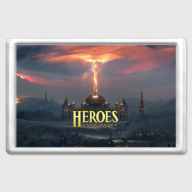 Магнит 45*70 с принтом Heroes of Might and Magic | HoM (Z) в Екатеринбурге, Пластик | Размер: 78*52 мм; Размер печати: 70*45 | heroes | heroes of might and magic | hom | oldskull | герои | герои меча | герои меча и магии | олдскулл