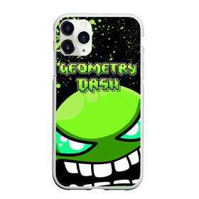 Чехол для iPhone 11 Pro матовый с принтом Geometry Dash (Green) в Екатеринбурге, Силикон |  | dash | geometry | geometry dash | геометри десш | квадрат | мобильная игра | шеометри даш