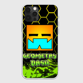 Чехол для iPhone 12 Pro с принтом Geometry Dash (Классика) в Екатеринбурге, силикон | область печати: задняя сторона чехла, без боковых панелей | dash | geometry | geometry dash | геометри десш | квадрат | мобильная игра | шеометри даш