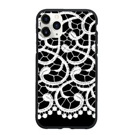 Чехол для iPhone 11 Pro Max матовый с принтом Черно-белое кружево в Екатеринбурге, Силикон |  | Тематика изображения на принте: ажурный | кружевной | кружево | крупное кружево | монохром | рисунок | тренды | чб | черно белый