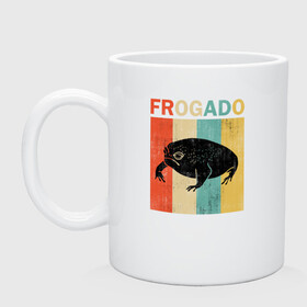 Кружка керамическая с принтом Дождевая жаба Frog + Avocado в Екатеринбурге, керамика | объем — 330 мл, диаметр — 80 мм. Принт наносится на бока кружки, можно сделать два разных изображения | avocado | breviceps fuscus | english | frog | авокадо | амфибия | африка | африканская дождевая лягушка | винтаж | винтажный дизайн | дождевая жаба | жаба | иллюстрация | иностранный | лягушка | надпись | по английски