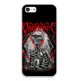 Чехол для iPhone 5/5S матовый с принтом Bullet For My Valentine в Екатеринбурге, Силикон | Область печати: задняя сторона чехла, без боковых панелей | bfmv | bullet for my valentine | metal | rock | группы | метал | музыка | рок | трэш