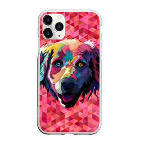 Чехол для iPhone 11 Pro матовый с принтом Радужный пёс в Екатеринбурге, Силикон |  | Тематика изображения на принте: animal | dog | звери | пёс | пёсель | радужный | собака | собакен