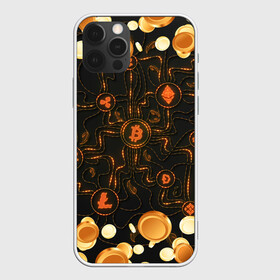 Чехол для iPhone 12 Pro Max с принтом Криптовалюта | Crypto (Z) в Екатеринбурге, Силикон |  | binance coin | bitcoin | blockchain | btc | cardano | crypto | ethereum | litecoin | polkadot | tether | xrp | биткоин | блокчейн | валюта | деньги | криптовалюта | майнер | майнинг | цифровая валюта | цифровое золото | эфир