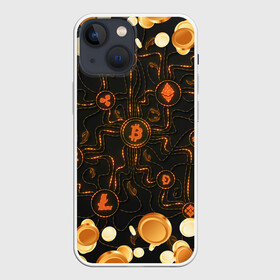 Чехол для iPhone 13 mini с принтом Криптовалюта | Crypto (Z) в Екатеринбурге,  |  | binance coin | bitcoin | blockchain | btc | cardano | crypto | ethereum | litecoin | polkadot | tether | xrp | биткоин | блокчейн | валюта | деньги | криптовалюта | майнер | майнинг | цифровая валюта | цифровое золото | эфир
