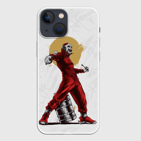 Чехол для iPhone 13 mini с принтом JOES JORDISON | SLIPKNOT | СЛИПКНОТ (Z) в Екатеринбурге,  |  | joey jordison | rock | slipknot | джонас джордисон | петля | рок | скользящий узел | слипкнот | тяжелый рок | удавка