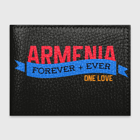 Обложка для студенческого билета с принтом Armenia one love в Екатеринбурге, натуральная кожа | Размер: 11*8 см; Печать на всей внешней стороне | Тематика изображения на принте: armenia | logo | армения | армян | армяни | герб | лев и орел | лого | символ | флаг | флаг и герб армении