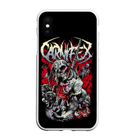 Чехол для iPhone XS Max матовый с принтом Carnifex в Екатеринбурге, Силикон | Область печати: задняя сторона чехла, без боковых панелей | carnifex | die without hope | graveside confessions | world war x | группы | дэткор | карнифекс | музыка | рок