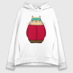 Женское худи Oversize хлопок с принтом Totoro Cartman в Екатеринбурге, френч-терри — 70% хлопок, 30% полиэстер. Мягкий теплый начес внутри —100% хлопок | боковые карманы, эластичные манжеты и нижняя кромка, капюшон на магнитной кнопке | ghibli | japan | nature | neigbor | neighbour | totoro | анимация | аниме | гибли | друг | животные | лес | милый | мир | миядзаки | мой сосед тоторо | мульт | мультфильм | природа | сосед | тоторо | хаяо | хранитель | япония