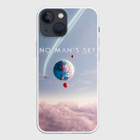 Чехол для iPhone 13 mini с принтом No mans sky в Екатеринбурге,  |  | game | games | no mans sky | no men sky | space | выжывалка | игра | игры | космические корабли | космический корабль | космос | ноу менс скай | планеты | путешествие | путешествия