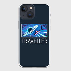 Чехол для iPhone 13 mini с принтом Traveller в Екатеринбурге,  |  | game | games | no mans sky | no men sky | space | выжывалка | игра | игры | космические корабли | космический корабль | космос | ноу менс скай | планеты | путешествие | путешествия