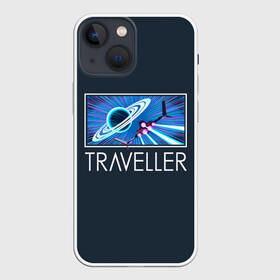 Чехол для iPhone 13 mini с принтом Traveller в Екатеринбурге,  |  | Тематика изображения на принте: game | games | no mans sky | no men sky | space | выжывалка | игра | игры | космические корабли | космический корабль | космос | ноу менс скай | планеты | путешествие | путешествия